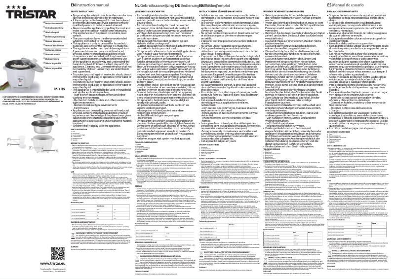 First page image of the manual for RK-6103