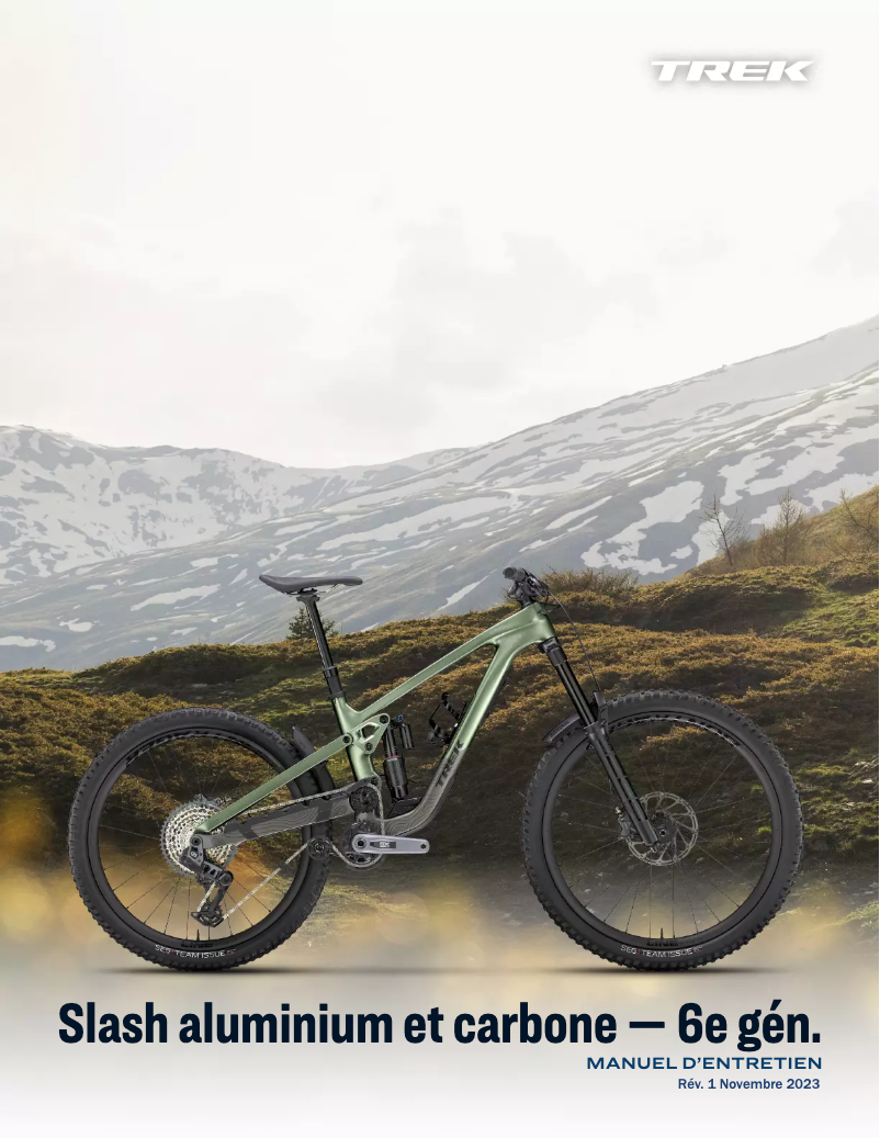 Page 1 of the manual User Manual Trek Slash AL Gen 6