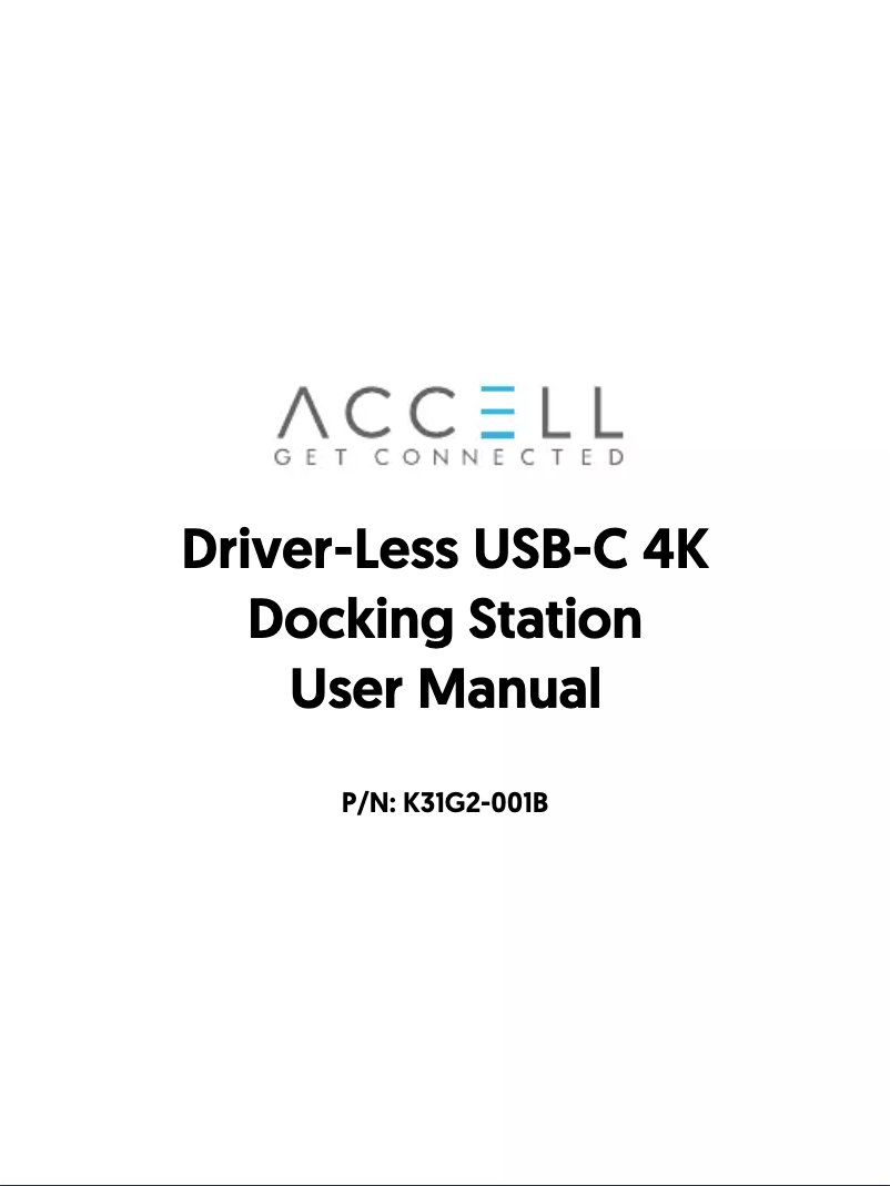 First page image of the manual for K31G2-001B