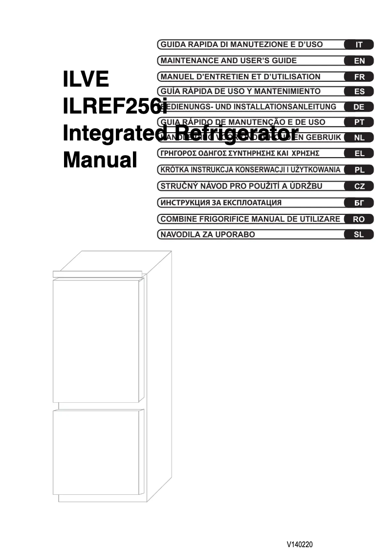 Page 1 of the manual User Manual Ilve ILREF256I/R