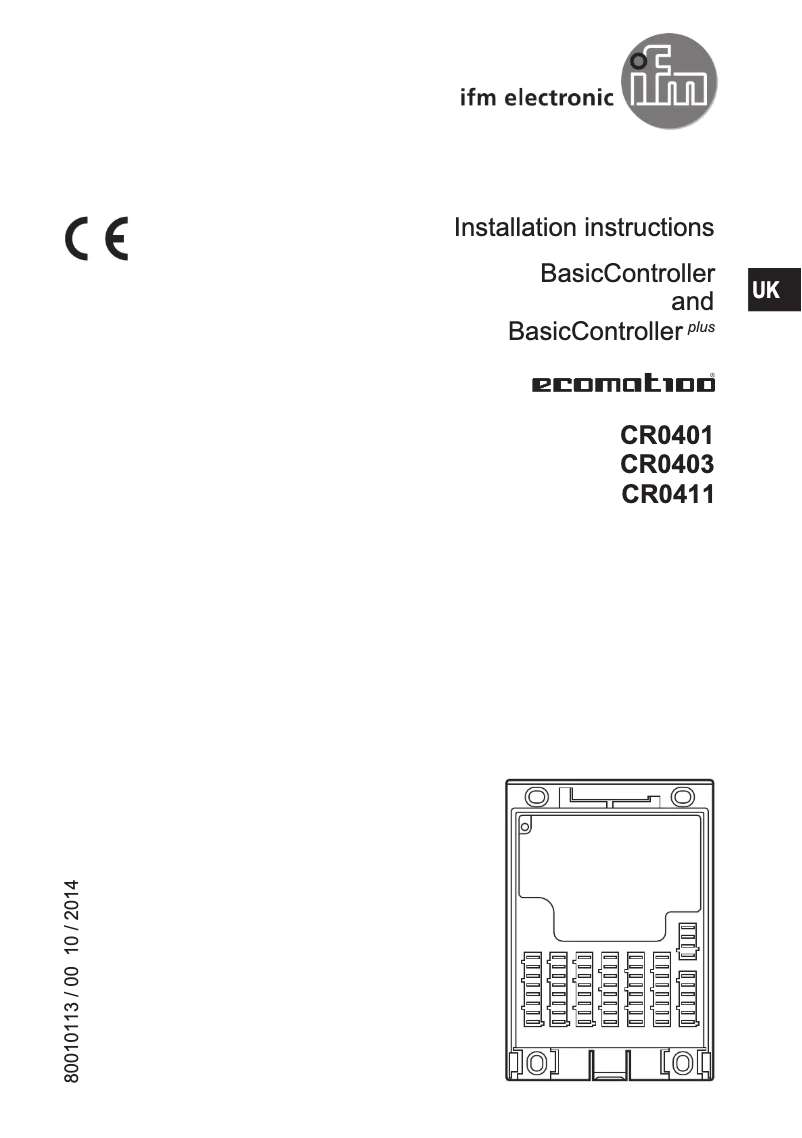 First page image of the manual for EC0402