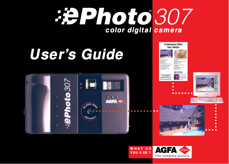 First page image of the manual for ePhoto 307