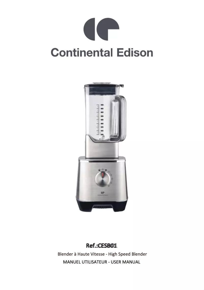 First page image of the manual for CESB01