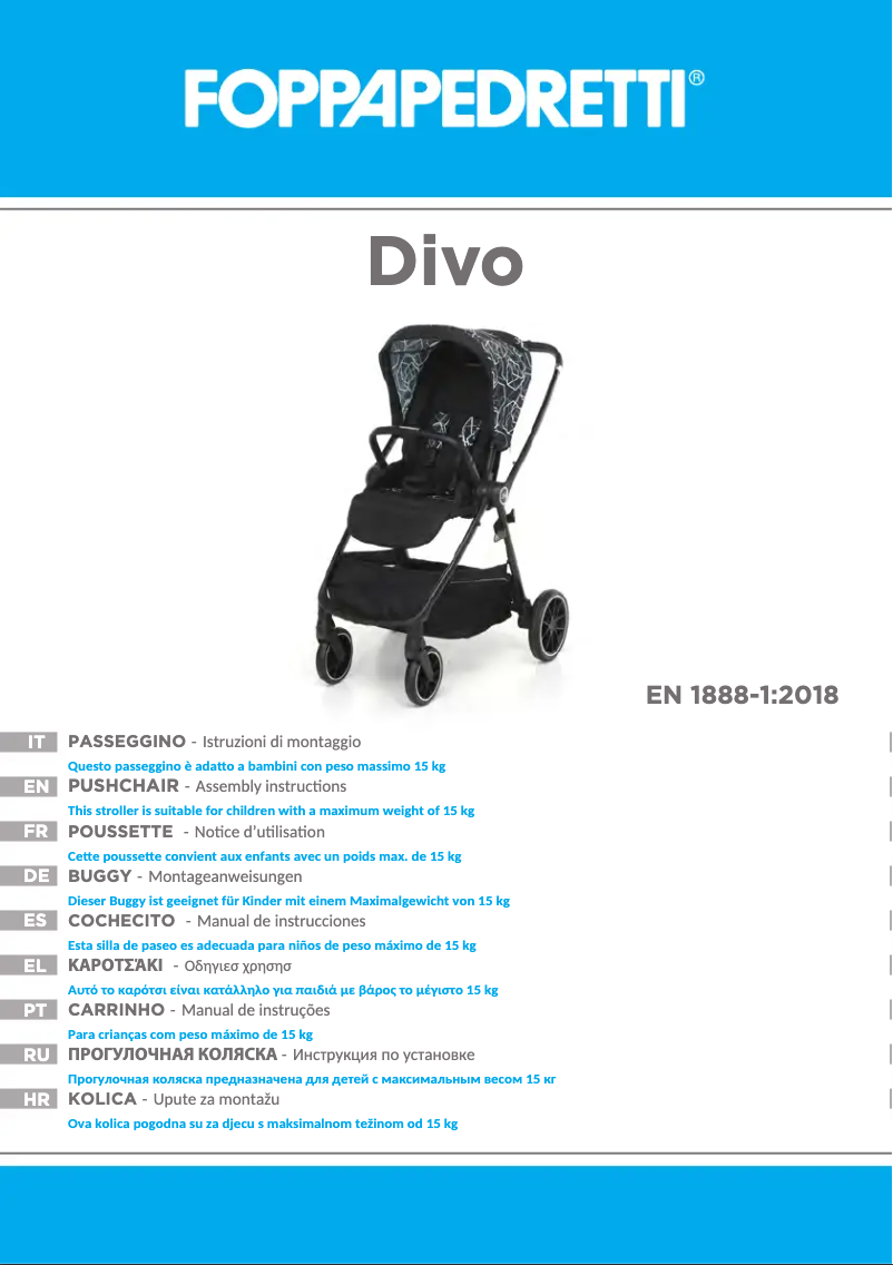 Page 1 of the manual User Manual Foppapedretti Divo