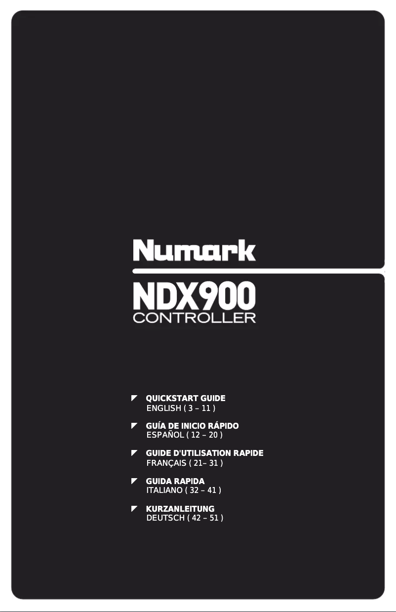 First page image of the manual for NDX-900