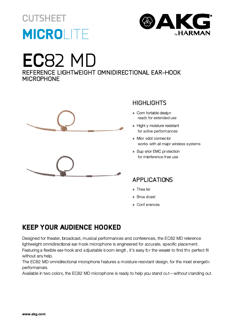 First page image of the manual for EC82