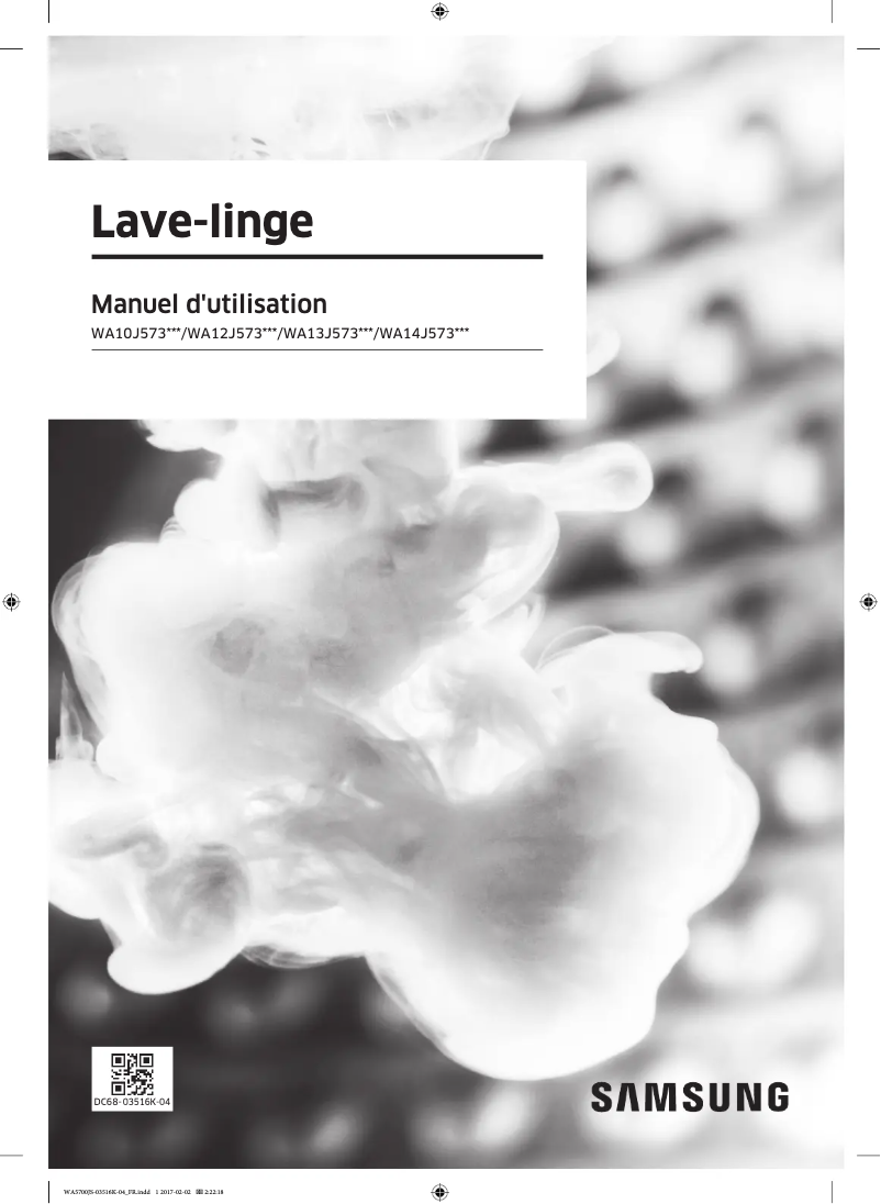 Page 1 of the manual User Manual Samsung WA13J5730SS