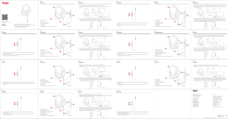 Page 1 of the manual Quick Start Guide Teufel Cage One