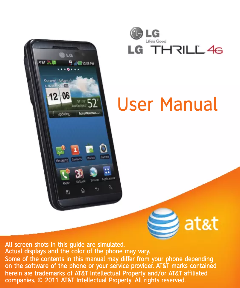 First page image of the manual for Thrill 4G
