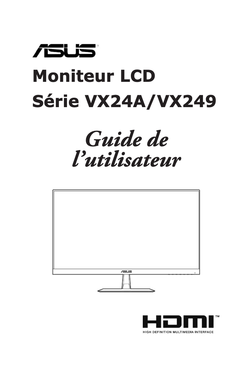 First page image of the manual for VX24AH