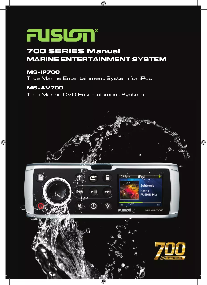 Page 1 of the manual User Manual Fusion MS-IP700