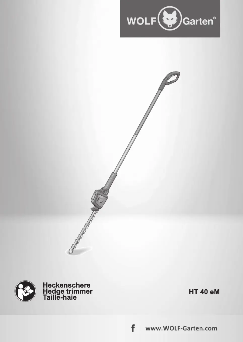 First page image of the manual for HT 40 eM