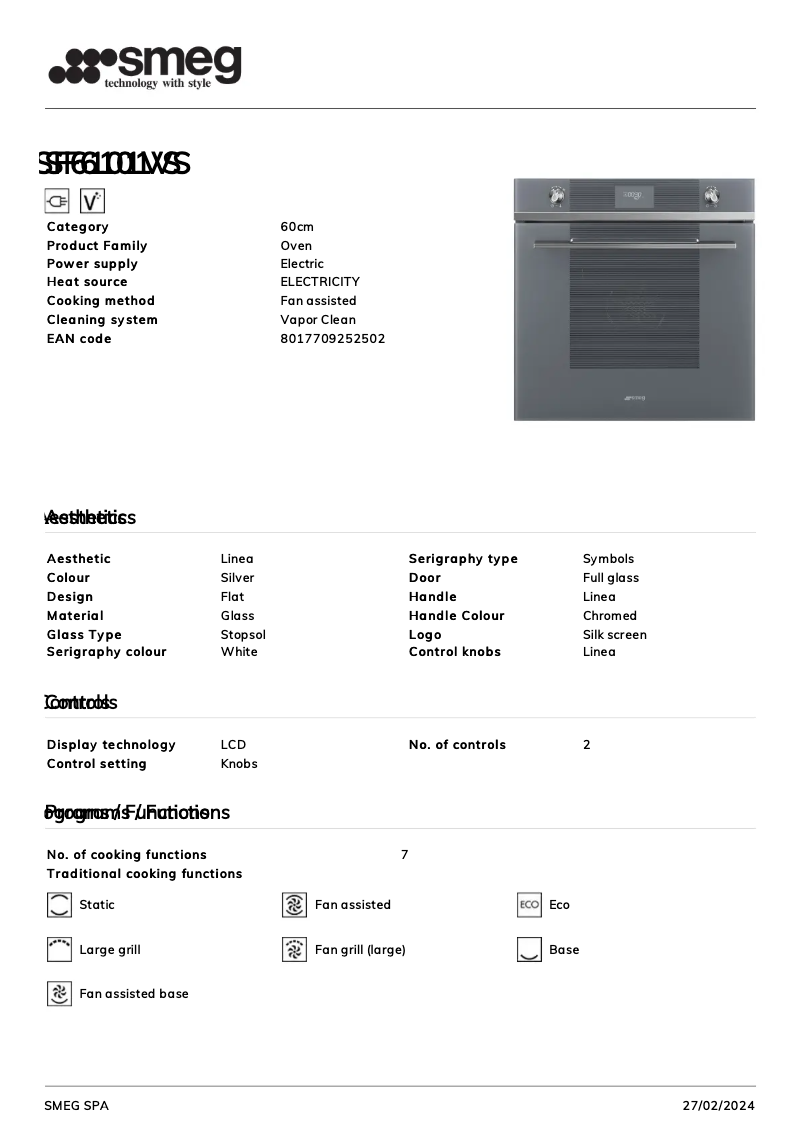 First page image of the manual for SF6101VS