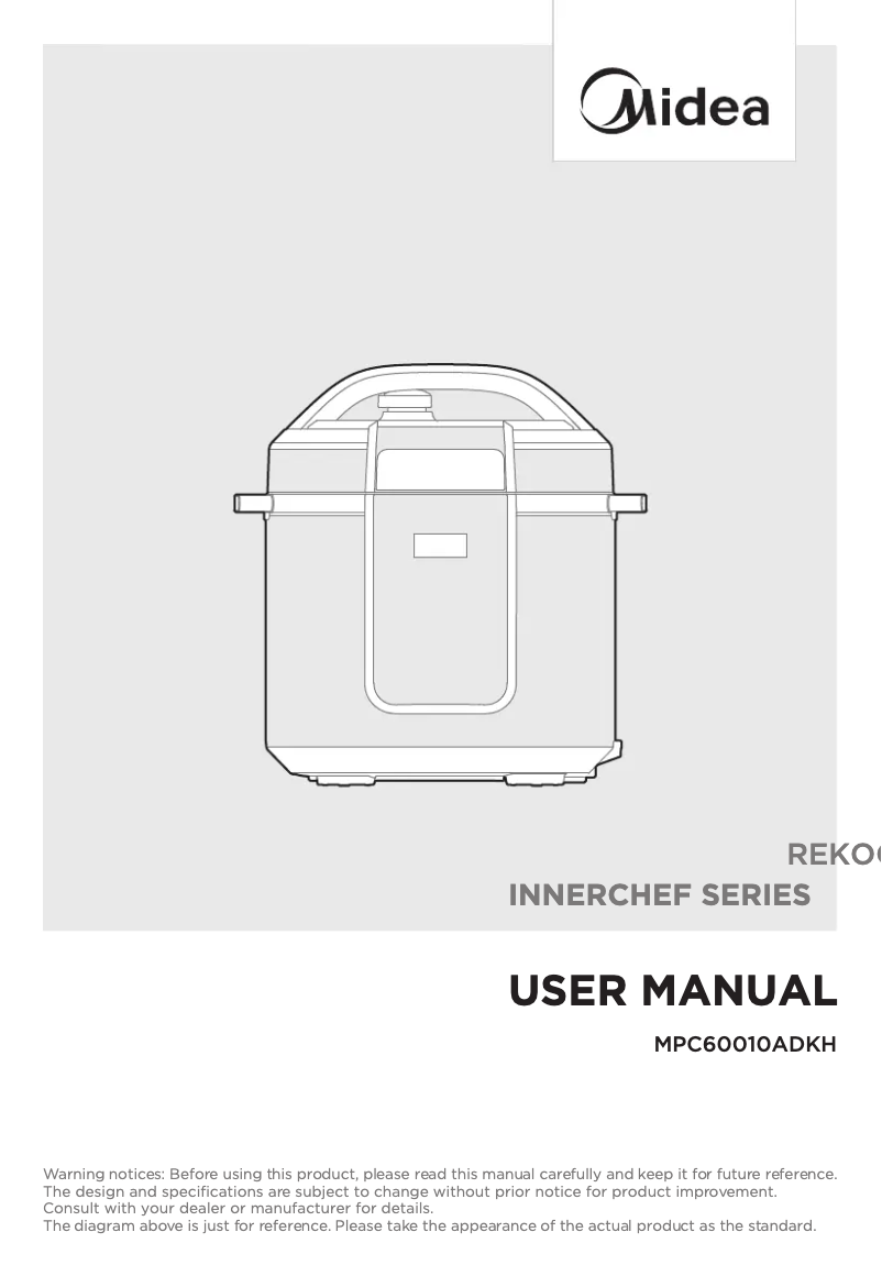Page 1 of the manual User Manual Midea MPC60010ADKH