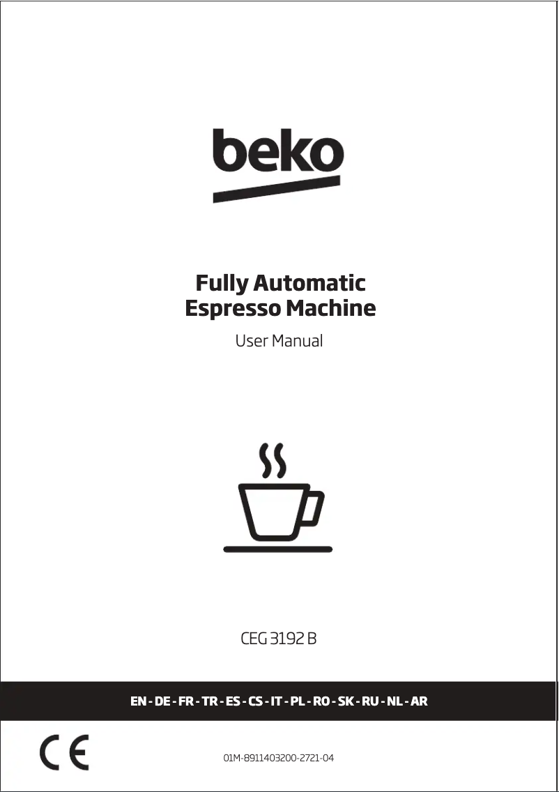 First page image of the manual for CEG 3192 B