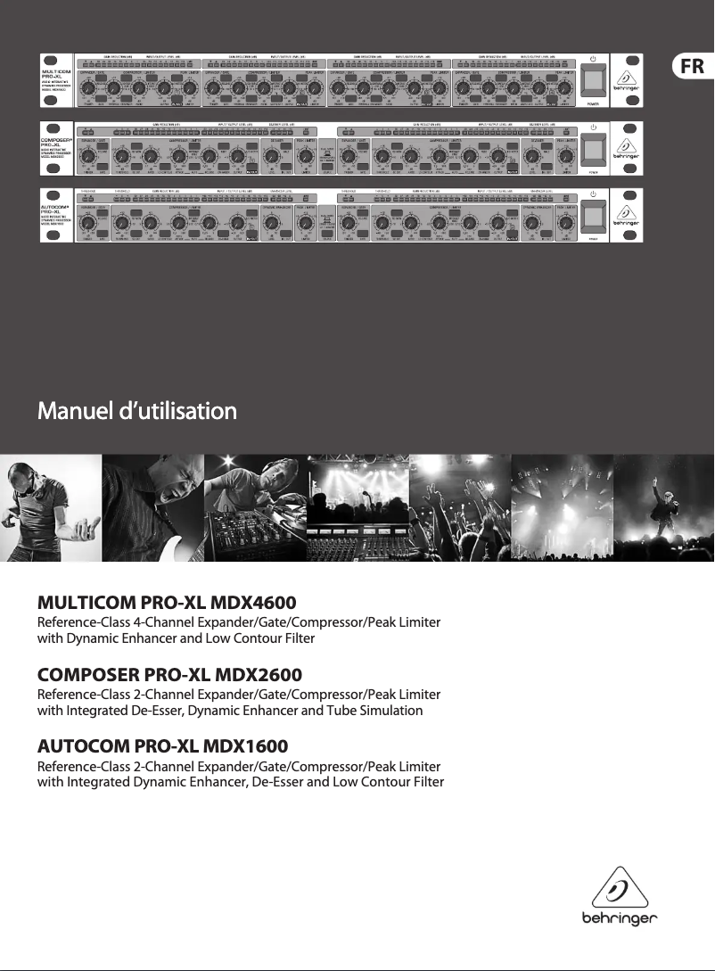 Page 1 of the manual User Manual Behringer Multicom Pro-XL MDX4600