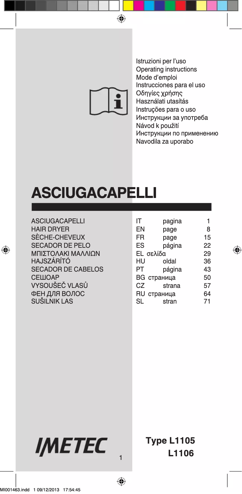 First page image of the manual for Power to Style K5 2200