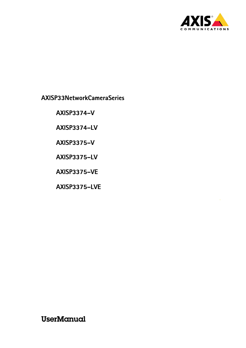 First page image of the manual for P3375-VE