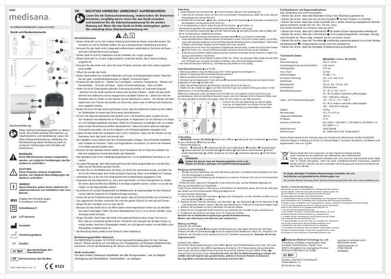 Page 1 of the manual User Manual Medisana IN 510
