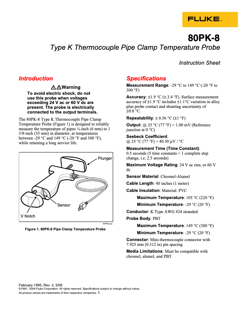 First page image of the manual for 80PK-8