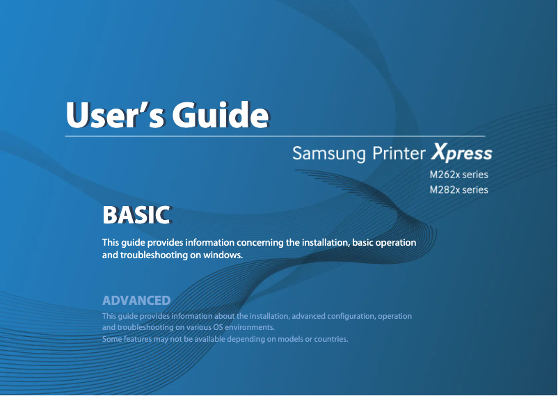First page image of the manual for Xpress M282