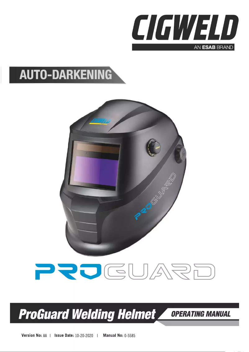 First page image of the manual for ProGuard