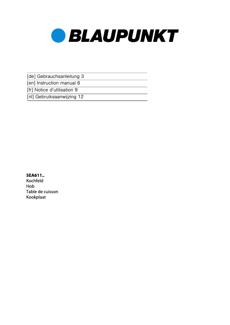 First page image of the manual for 5EA 61150