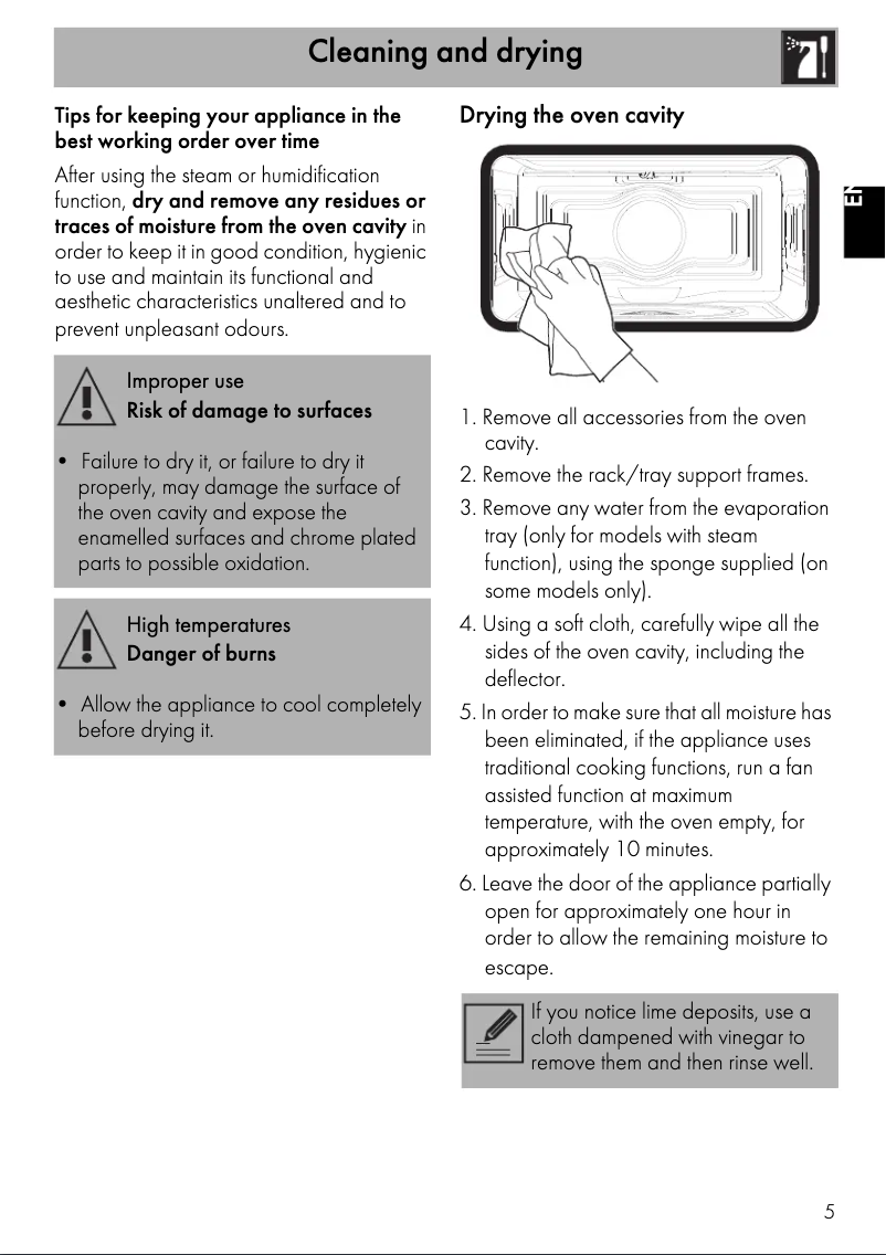 Page 1 of the manual Brochure Smeg SF4604WVCPNX