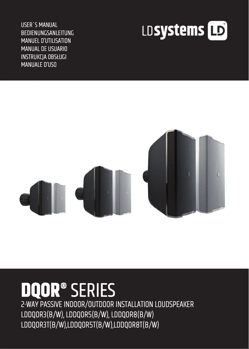 First page image of the manual for DQOR 5 T W