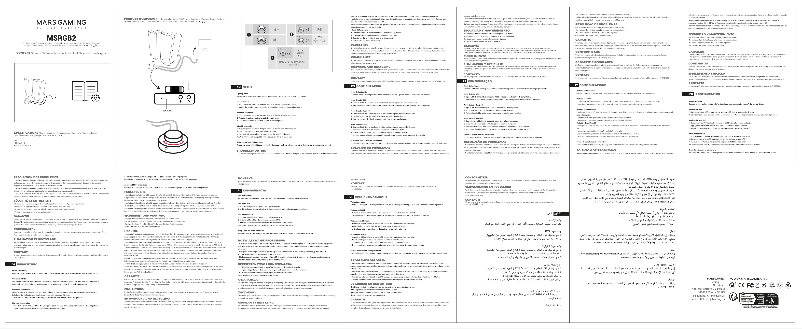 Page 1 of the manual User Manual Mars Gaming MSRGB2