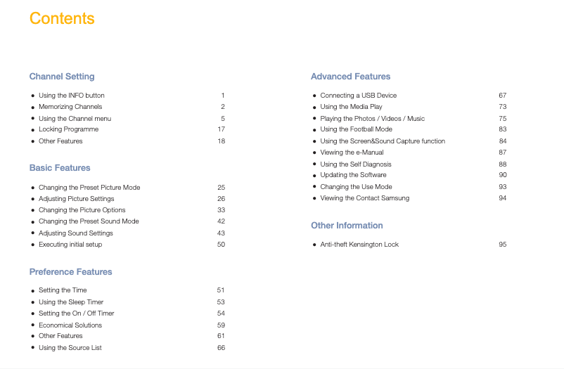 Page 1 of the manual User Manual Samsung UA32K4001AJ