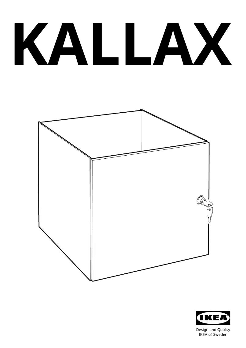 First page image of the manual for KALLAX 405.442.74