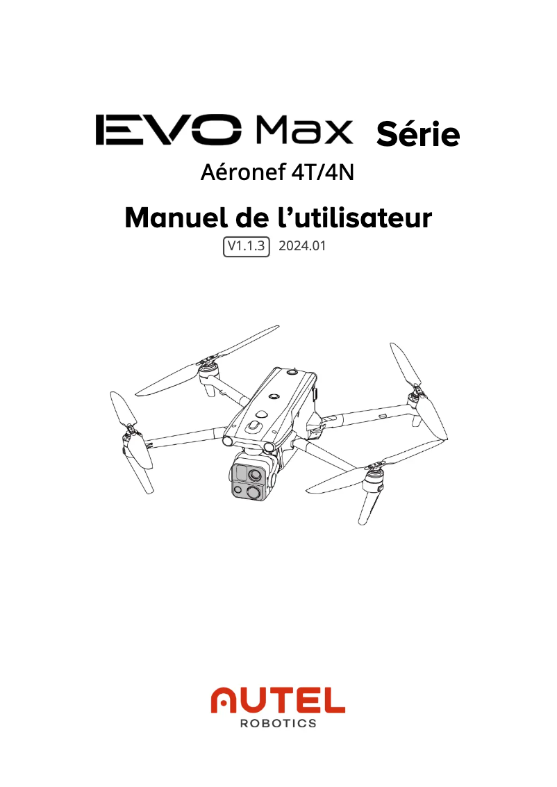 First page image of the manual for EVO MAX 4T
