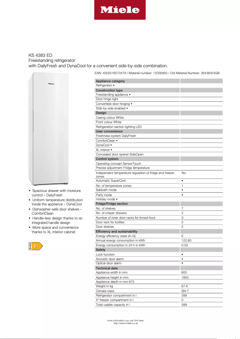 First page image of the manual for KS 4383 ED