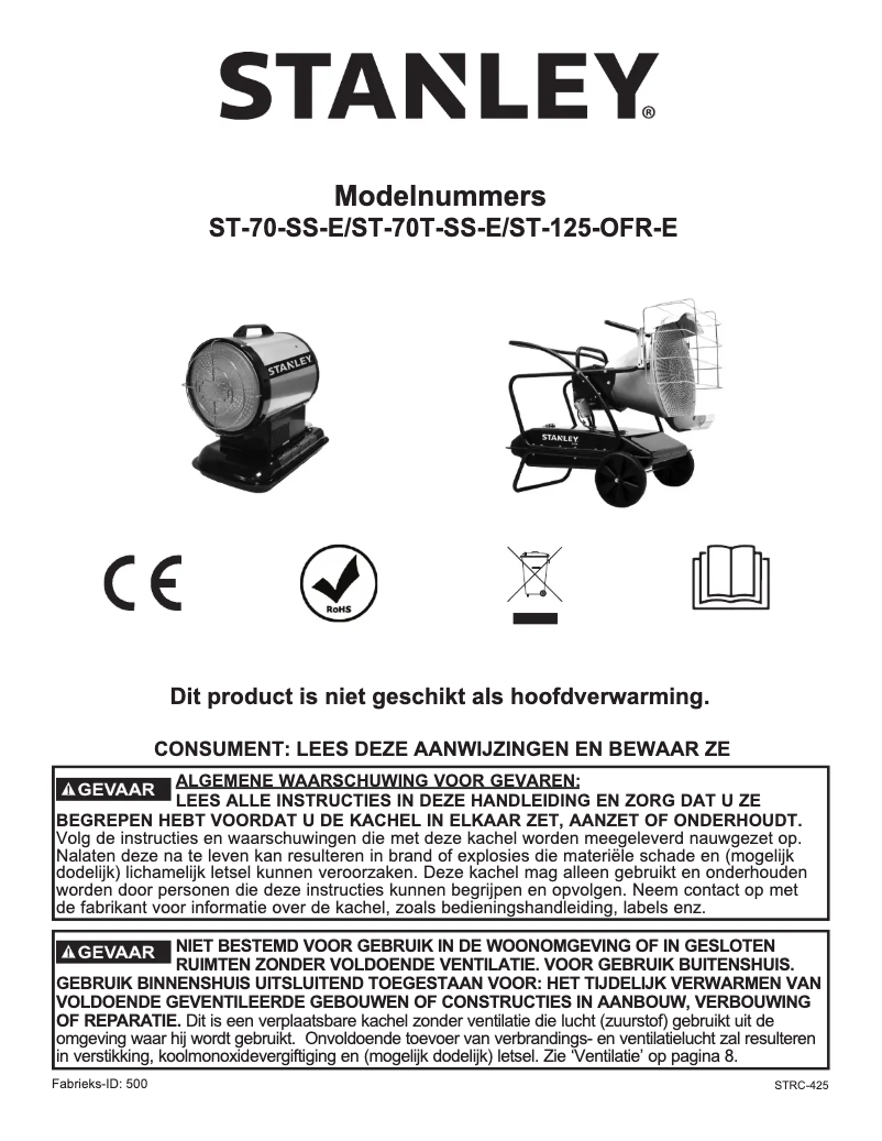 First page image of the manual for STN70SD
