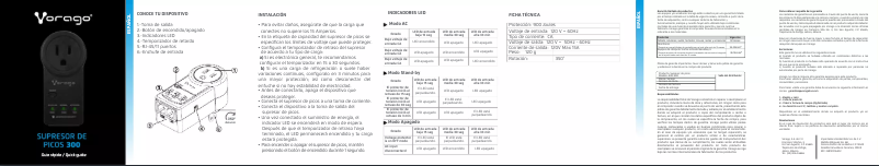 Page 1 of the manual User Manual Vorago AVR-300