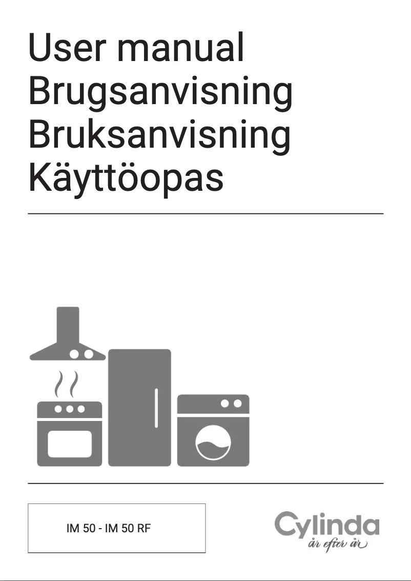 Page 1 of the manual User Manual Cylinda IM 50 V