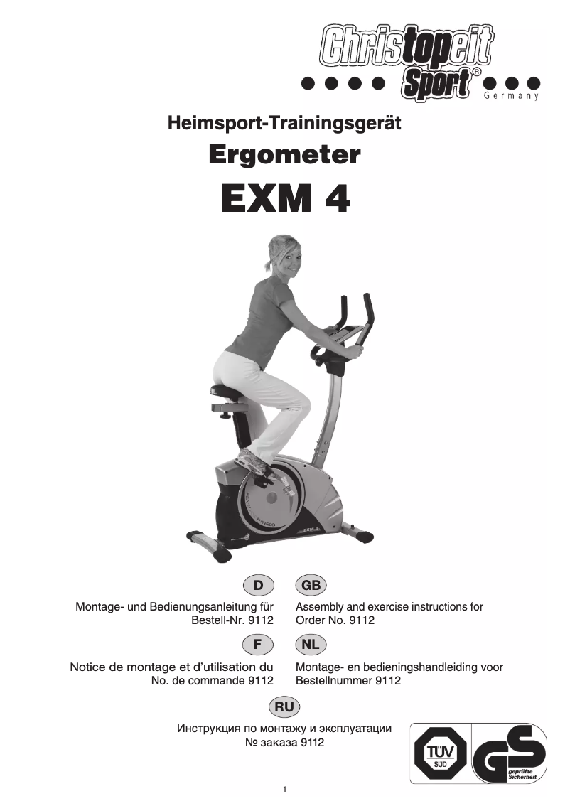 Page 1 of the manual User Manual Christopeit EXM 4