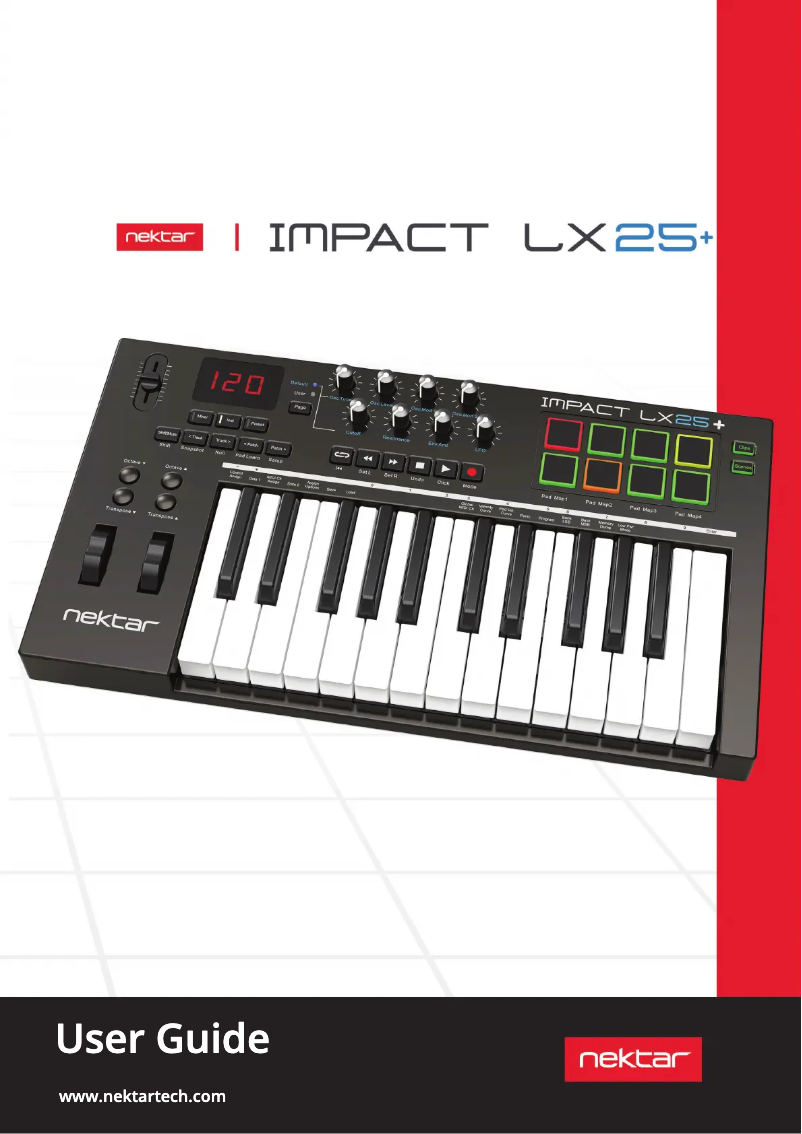 First page image of the manual for Impact LX25+