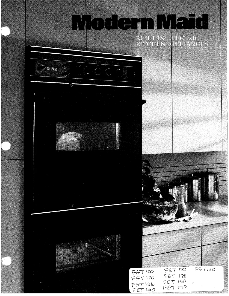 Page 1 of the manual User Manual Modern Maid FET100