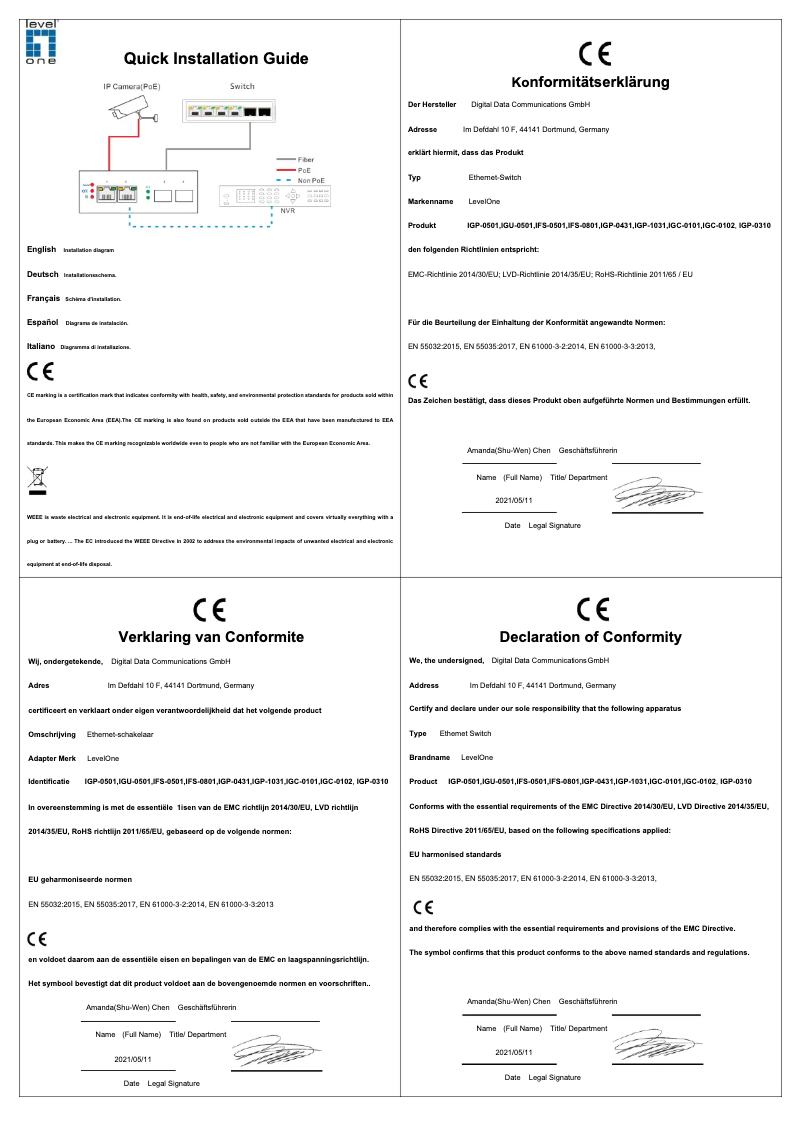 First page image of the manual for IGP-0431