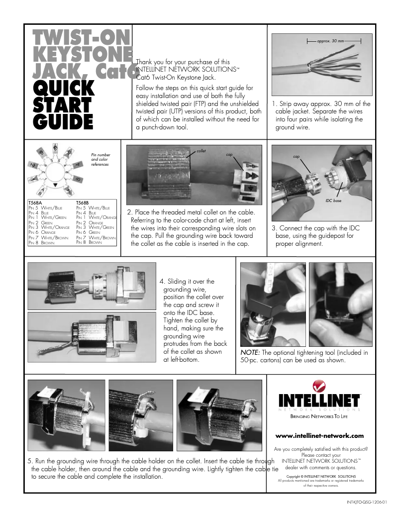 Page 1 of the manual User Manual Intellinet 167062
