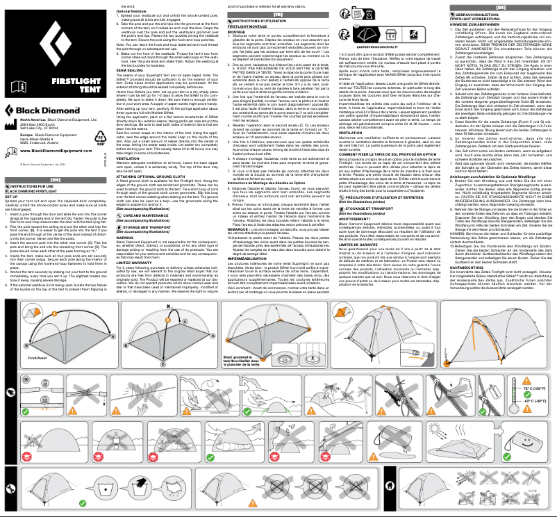 First page image of the manual for FirstLight 3P