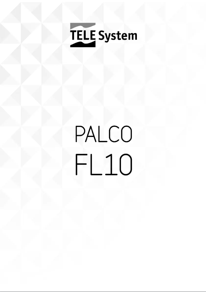 First page image of the manual for PALCO32 FL10
