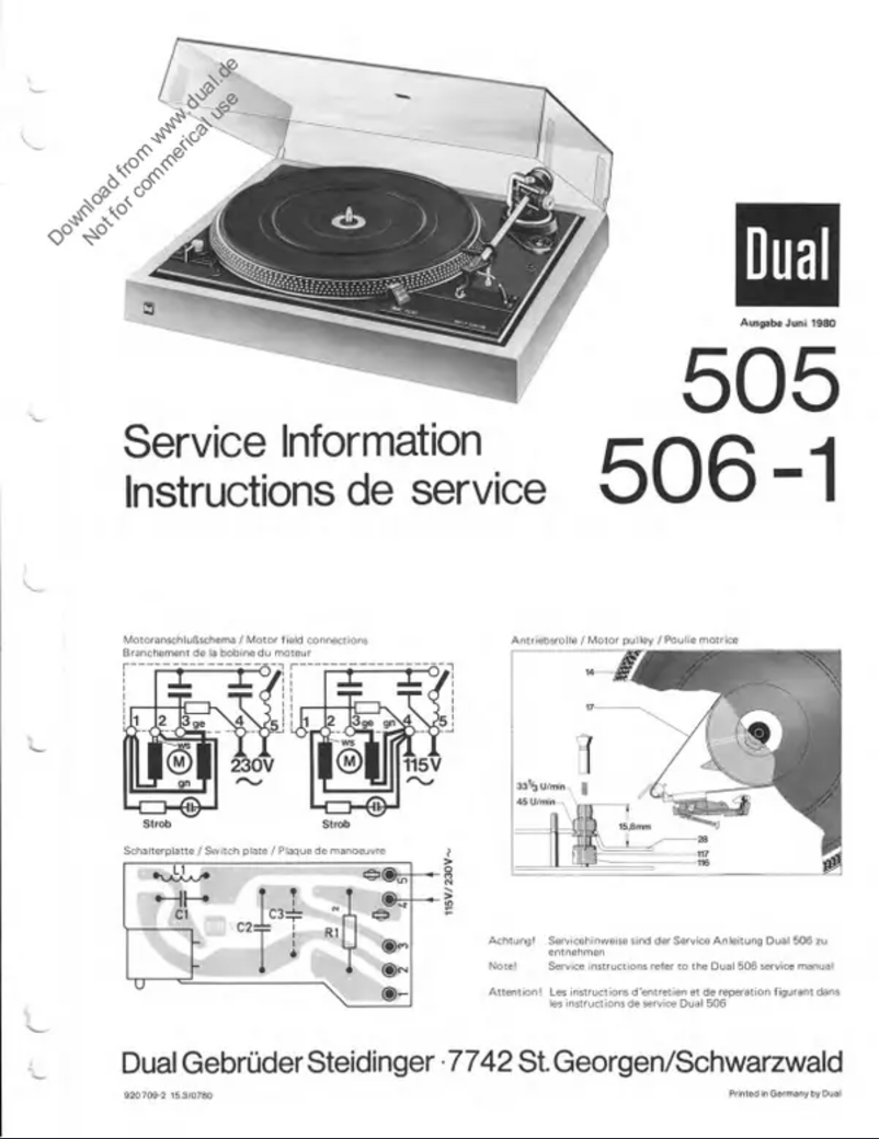 First page image of the manual for 506
