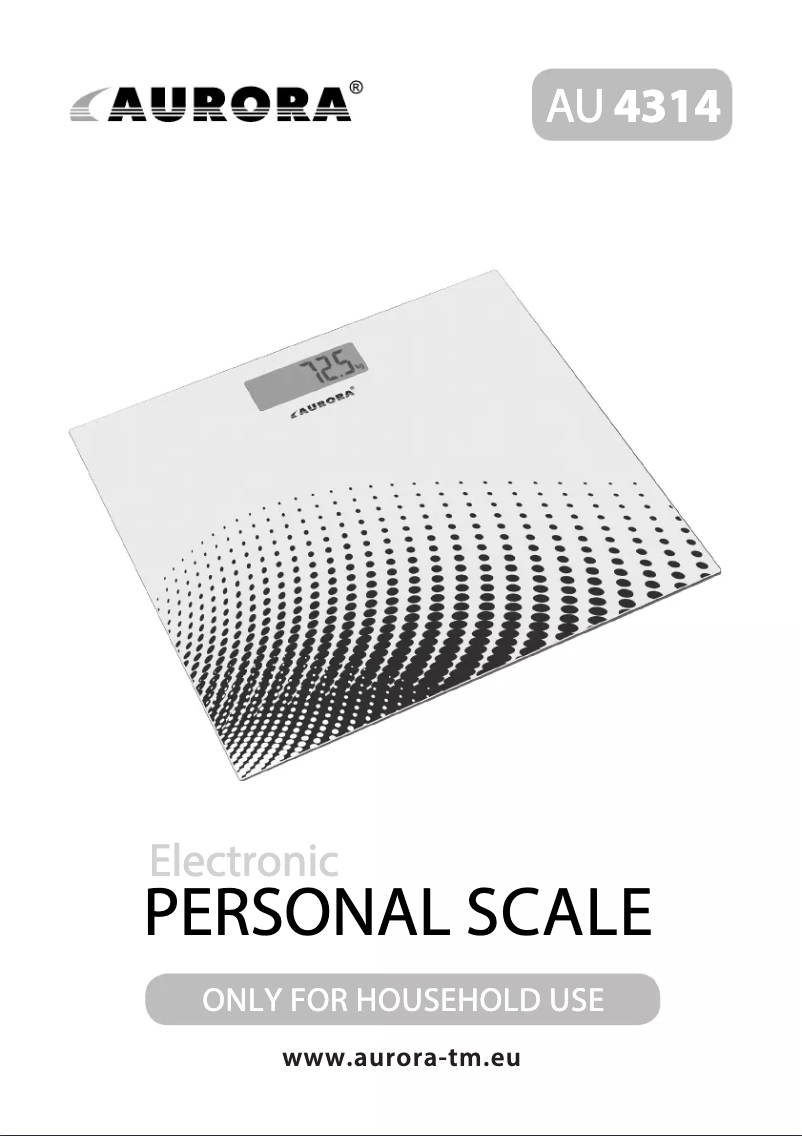 First page image of the manual for AU4314