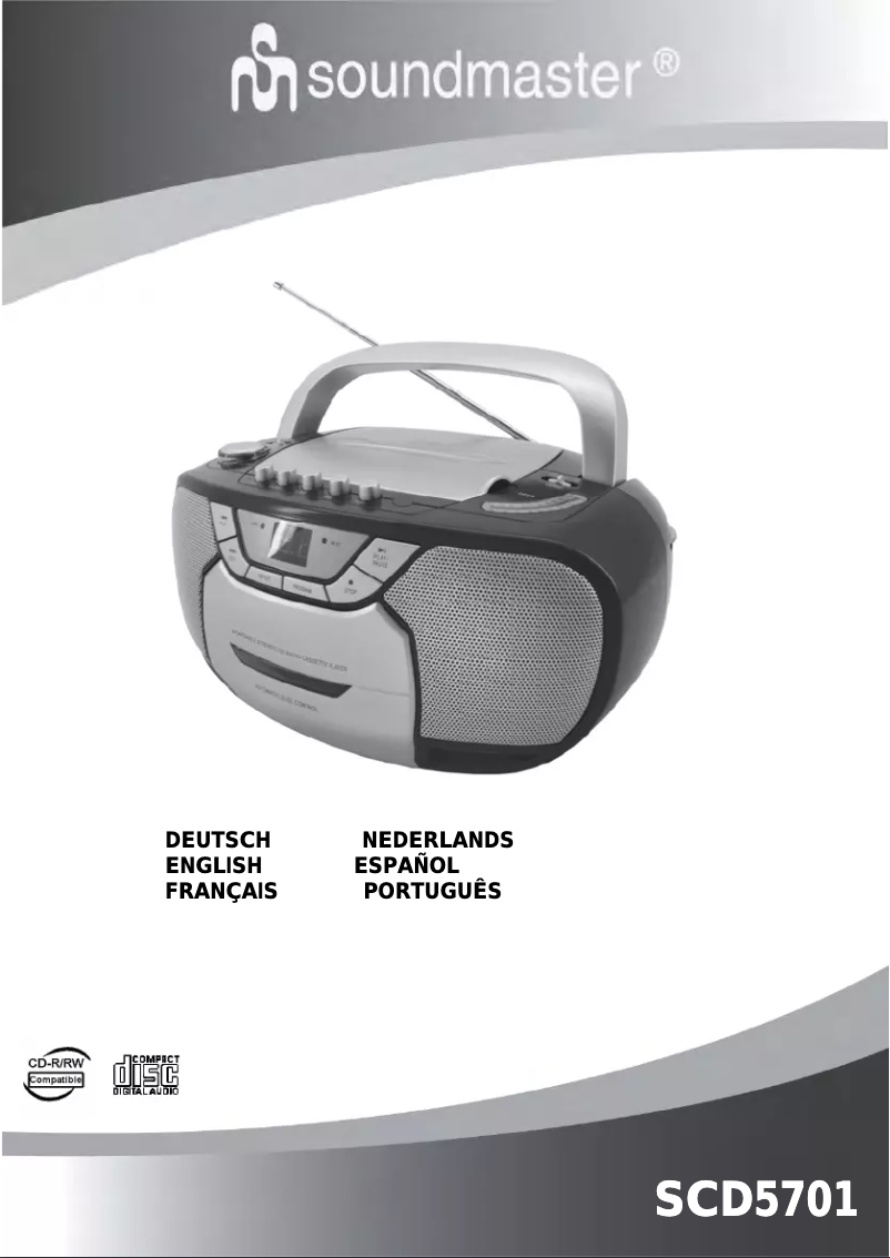 First page image of the manual for SCD5701