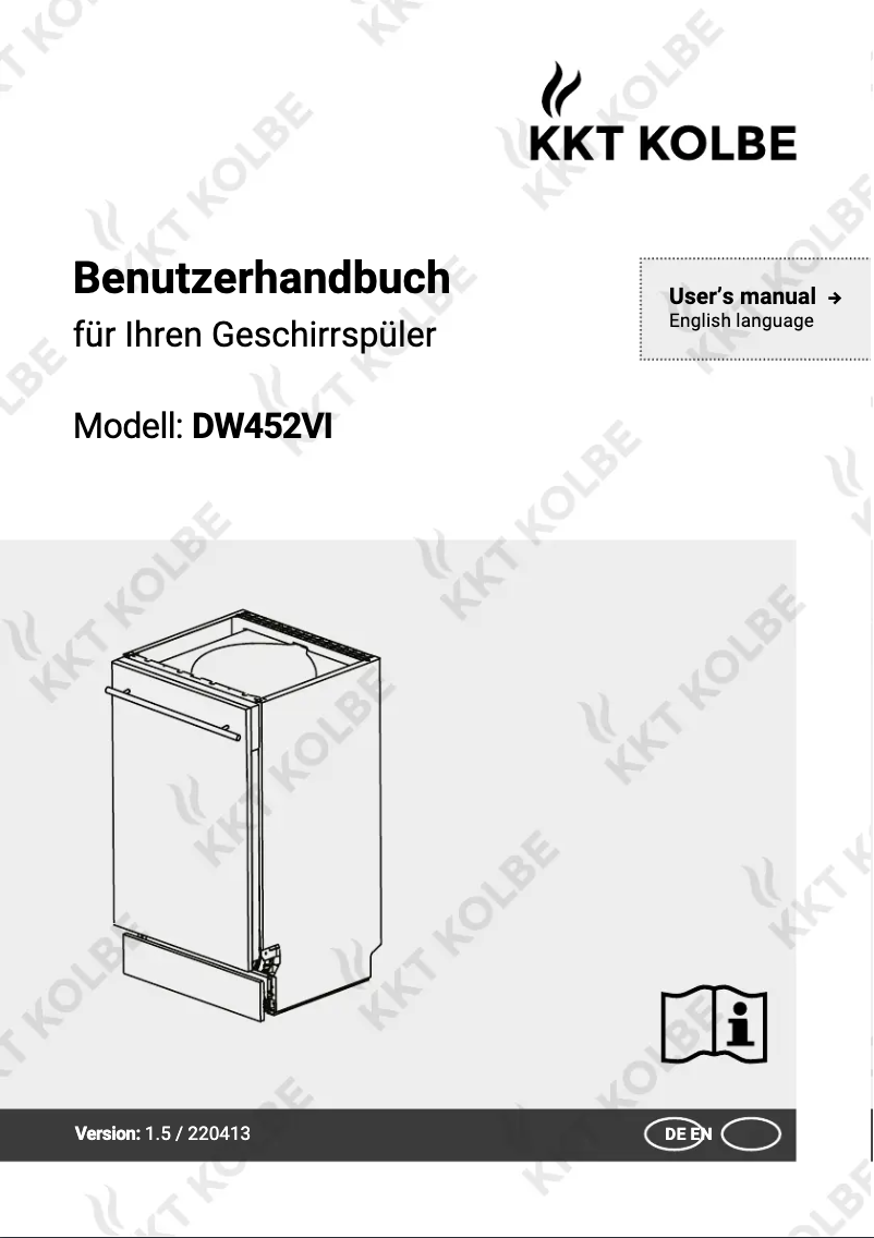 First page image of the manual for DW452VI