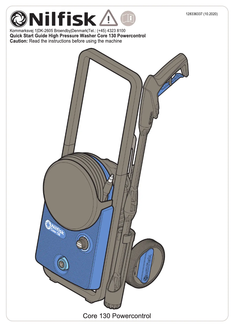 First page image of the manual for Core 130