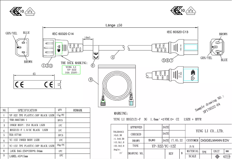 Page 1 of the manual User Manual Diggelmann LSZHSPVB10-2